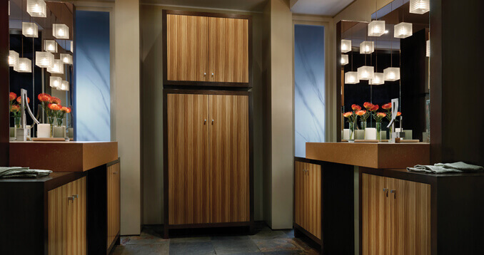 Wood-Mode bathroom cabinetry